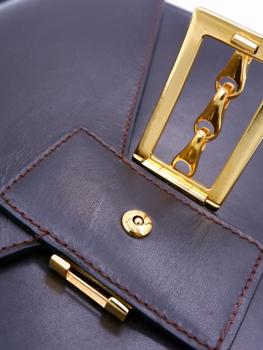 Celine Dark Chocolate Brown Equestrian Buckle Bag — 1970s–1980s - Picture 12 of 16